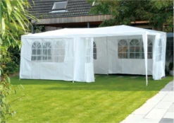 Lifetime Garten Partyzelt 2,5 X 3 X 6 Meter - Bis 70 Personen - 6 Seitenwände Und Fenstern, Gartenzelt Pavillon Für Sonnenschutz - Weiß -Angebote Moos Traum Store 63670919236c306799e409be2109e329