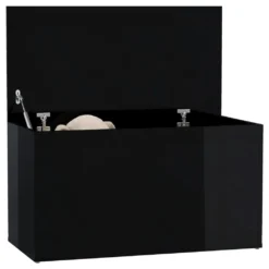 VidaXL Aufbewahrungstruhe Hochglanz-Schwarz 84x42x46 Cm Holzwerkstoff 11 VidaXL Aufbewahrungstruhe Hochglanz-Schwarz 84x42x46 Cm Holzwerkstoff -Angebote Moos Traum Store 6397970e3c64fe845525a8700369394e
