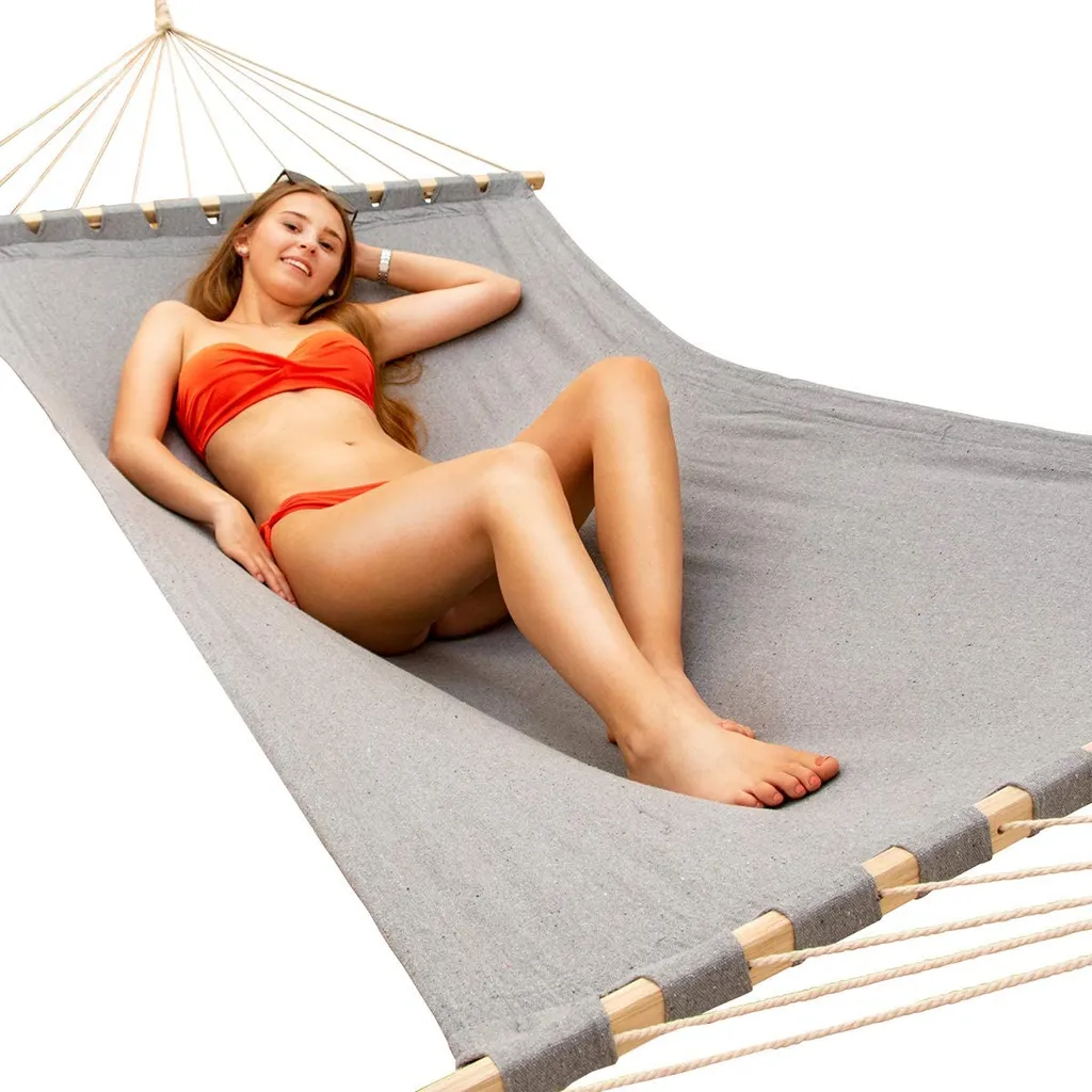 Doppel Hängematte Mit Gestell 200x120 Cm Garten Hängeliege Hängemattengestell 2 Doppel Hängematte Mit Gestell 200x120 Cm Garten Hängeliege Hängemattengestell – Bild 2