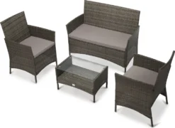 SVITA Brooklyn Polyrattan Sitzgruppe Lounge Gartenmöbel Set Grau Abdeckplane 13 SVITA Brooklyn Polyrattan Sitzgruppe Lounge Gartenmöbel Set Grau Abdeckplane -Angebote Moos Traum Store 6868aaebe0442ad14db64d729d04d90a