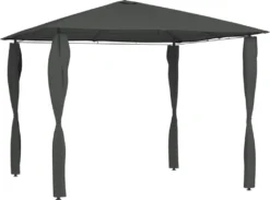 VidaXL Pavillon Mit Pfostenabdeckungen 3x3x2,6 M Anthrazit 160 G/m²