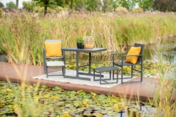 Garden Impressions Balkonset Alabama 5-teilig Aluminium Textilene Carbon Black -Angebote Moos Traum Store 68f43bfe14b4fbdcc1cc4e2114258833