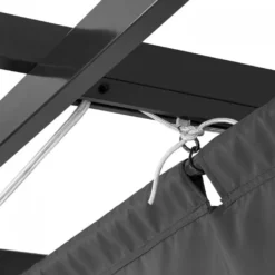 Blumfeldt Pantheon Pergola 3x3 M Sonnendach - Terrassen-Vordach , Wasserabweisender PolyurethanBeschichtung , Stabile 10 X 10cm Eckpfosten , Raffbare Baldachin , Zur Verschraubung Am Boden Geeignet , Grau -Angebote Moos Traum Store 69683e24c7ed0f53c416260ccb46e6ad