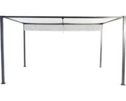 Pavillon Sky, 300x400cm, Gestell Aus Aluminium/Stahl, Pulverbschichtet In Anthrazit, Dach Aus Polyester 200g In Grau, Zerlegt Im Karton Verpackt -Angebote Moos Traum Store 6986d4b30e4dc19fae705eec478bf739