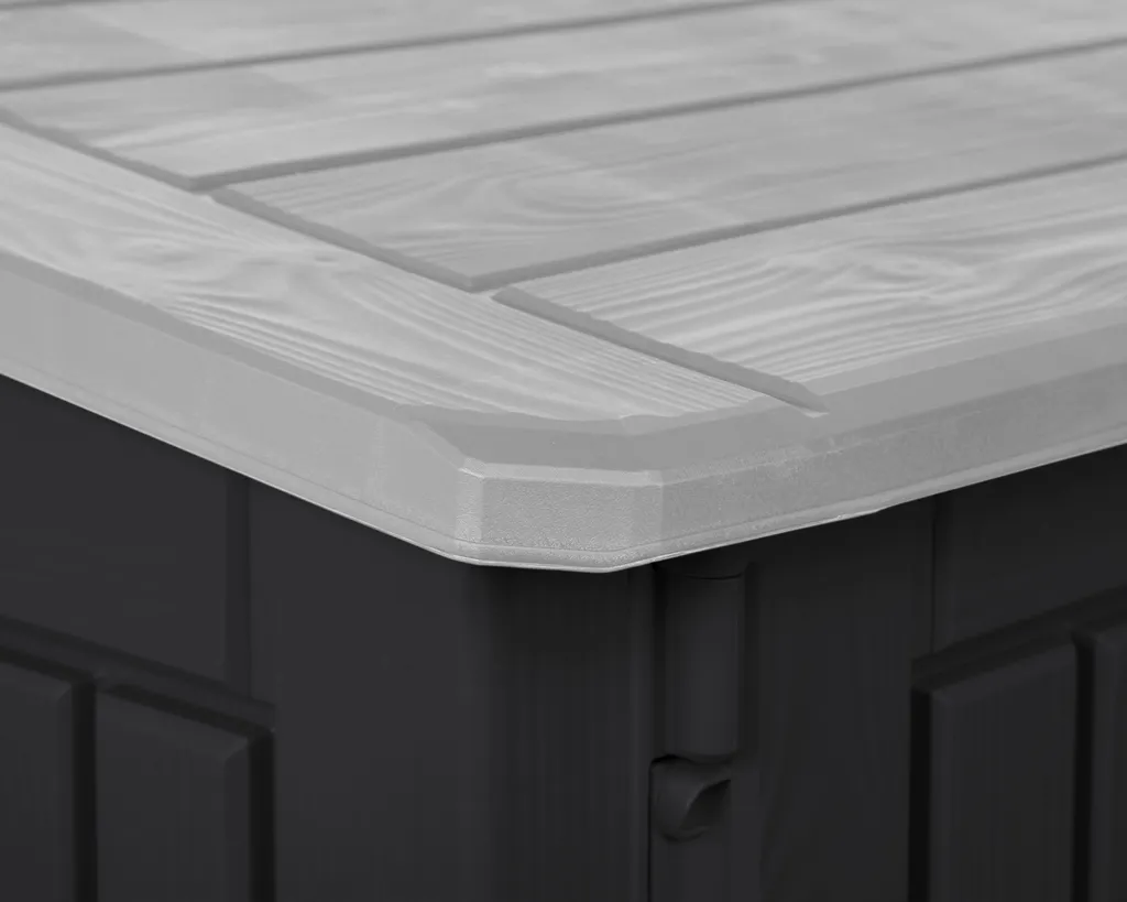 Keter Universalbox Store It Out MIDI Woodland, Ca. H 110 X B 132 X T 74 Cm, Farbe: Schwarz 18 Keter Universalbox Store It Out MIDI Woodland, Ca. H 110 X B 132 X T 74 Cm, Farbe: Schwarz – Bild 18