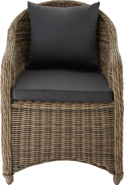 Tectake 4 Rattansessel Mit Aluminiumgestell Inkl. Sitzkissen Und Rückenkissen - Natur -Angebote Moos Traum Store 6e4841661180756a85a5aef48b2aad26