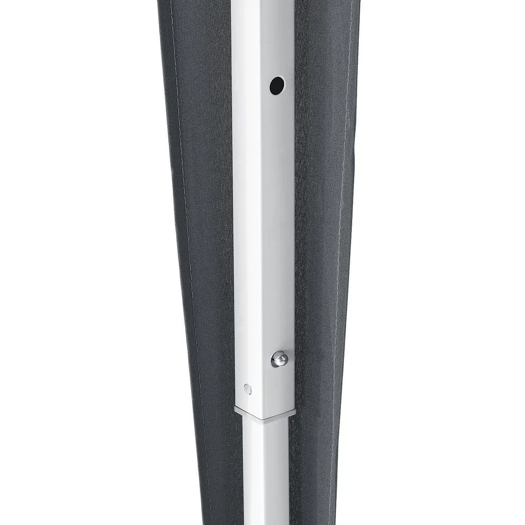 Juskys Faltpavillon Vivara 3x3 M – Pop-up Pavillon Höhenverstellbar, UV50+ & Wasserabweisend – Gartenzelt Mit Tasche – Partyzelt Für Garten Grau 13 Juskys Faltpavillon Vivara 3x3 M – Pop-up Pavillon Höhenverstellbar, UV50+ & Wasserabweisend – Gartenzelt Mit Tasche – Partyzelt Für Garten Grau – Bild 13