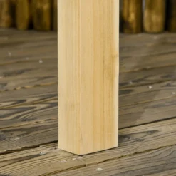 Outsunny Hollywoodschaukel Mit Pergola, 2-Sitzer Gartenschaukel, Wetterbeständige Schaukebank Für Garten, Balkon, Massivholz, Natur, 221 X 140 X 196 Cm -Angebote Moos Traum Store 7020b2369207d8e2114db038978f3327