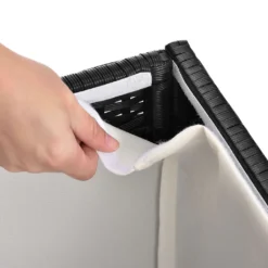 Juskys Polyrattan Auflagenbox Ikaria 950 L Inkl. Deckel Mit Hubautomatik & Innenplane – Garten Kissenbox Für Balkon & Terrasse – Gartenbox Schwarz 33 Juskys Polyrattan Auflagenbox Ikaria 950 L Inkl. Deckel Mit Hubautomatik & Innenplane – Garten Kissenbox Für Balkon & Terrasse – Gartenbox Schwarz -Angebote Moos Traum Store 70ea5af4903f1f8ee283492681a8a54c