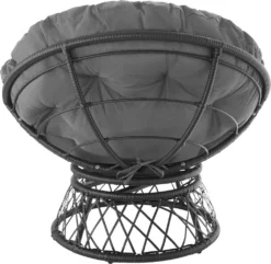 Tectake Rattansessel Gargano Drehbar - Schwarz -Angebote Moos Traum Store 71a05c86c358a1608fe8ae35610060b2