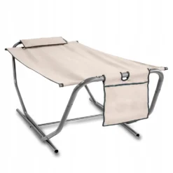 ZOLTA Hängematte Für Camping 227x69x94cm – Faltbare Hängematte Mit Stahlrahmen – Zubehör Für Camping - Hängematte Mit Gestell - Belastung Bis 150kg
