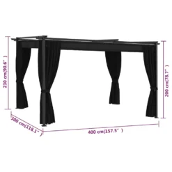 VidaXL Pavillon 4x3 M Anthrazit 13 VidaXL Pavillon 4x3 M Anthrazit -Angebote Moos Traum Store 753d14f3f68e66ab92f61eb59c0ee7b0