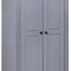 VidaXL Kleiderschrank Grau 80x50x171,5 Cm Kiefernholz Panama