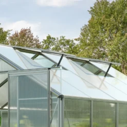 GFP Gewächshaus Topas 2 Aus Alu 225x133 Cm Ca. 8 Mm Doppelstegplatten Mit Fundamentrahmen, Automatischer Fensteröffner - Austria -Angebote Moos Traum Store 7637f011ca27e9cc7e99c3a09cb32ba1