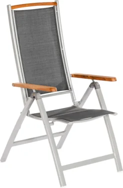 Merxx Gartenmöbelset "Siena" 7tlg. - Aluminiumgestell Mit Textilbespannung Schwarz Und Akazienholz - 50239-219 -Angebote Moos Traum Store 7671ad7138296a20f309882f0d2821d0