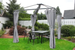 Leco Moderner Garten-Pavillon "Madita" Inkl. Seitenteile Anthrazit 290 X 290 Cm (L X B) 8 Leco Moderner Garten-Pavillon "Madita" Inkl. Seitenteile Anthrazit 290 X 290 Cm (L X B) -Angebote Moos Traum Store 772bbfc40b8535ba3e2cf00018ee5a52