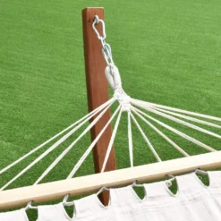 COSTWAY Hängemattengestell Mit Hängematte Bis 120kg Belastbar Hängemattenständer Hängeschaukel 313x115x120cm Holz 9 COSTWAY Hängemattengestell Mit Hängematte Bis 120kg Belastbar Hängemattenständer Hängeschaukel 313x115x120cm Holz -Angebote Moos Traum Store 7735bdebac3a410dc287d1692e0ab199