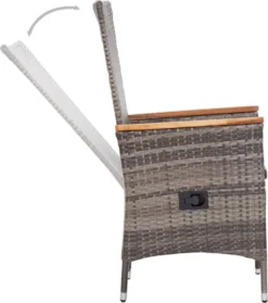 VidaXL Gartenstühle 2 Stk. Mit Auflagen Poly Rattan Grau -Angebote Moos Traum Store 778a1ac3ce28cc814aef83dd79c2662a