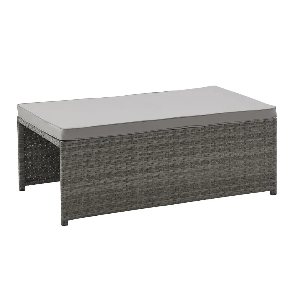 Juskys 2in1 Polyrattan Relax Gartenmöbel Set Jamaika - Tisch, Gartenlounge Sofa - Balkonmöbel Sitzgruppe Für Balkon, Garten - Outdoor Lounge Grau 12 Juskys 2in1 Polyrattan Relax Gartenmöbel Set Jamaika - Tisch, Gartenlounge Sofa - Balkonmöbel Sitzgruppe Für Balkon, Garten - Outdoor Lounge Grau – Bild 12