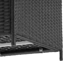 Tectake Auflagenbox Mit Aluminiumgestell Und Rollen 297l, 117x54x64cm - Schwarz -Angebote Moos Traum Store 7a11cdcb64e67c04db86756174c11dd1