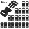 Lixada 20 PCS Contoured Side Release Schnallen Fš¹r Paracord Bracelet Pet Collar Rucksack