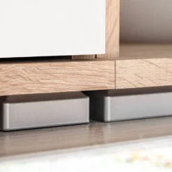 VidaXL TV-Wohnwand Mit LED-Leuchten Sonoma Eiche Und Weiß -Angebote Moos Traum Store 7b612452226cab636767a51d5719e37d