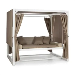 Eremitage Luxus-Hollywoodschaukel 236 X 210 X 180 Cm Sonnendach Vorhänge