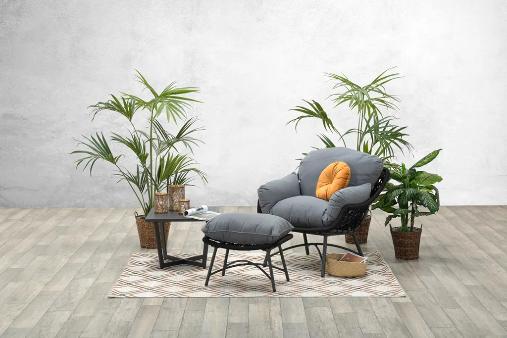 Garden Impressions Logan Relaxsessel Mit Fußbank Schwarz 2 Garden Impressions Logan Relaxsessel Mit Fußbank Schwarz – Bild 2