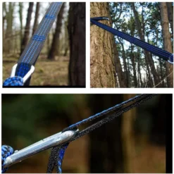 Hängematte Befestigung, Schaukel Befestigung Baum Aufhängeset, 2,8Meter X 2,5cm Max 500kg, 14 Schlaufen, 2 Karabiner, Für Camping Wandern Outdoor Reise -Angebote Moos Traum Store 7de01f1e6b2b2167f38f15a3ecbc4117