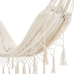 KESSER® Hängematte 300kg Belastbar 320x150cm Max. Belastbarkeit 300 Kg , 1-2 Personen , Atmungsaktiv Fransen Wetterfest Camping Garten Tuchhängematte Mehrpersonen, Farbe:Beige 7 KESSER® Hängematte 300kg Belastbar 320x150cm Max. Belastbarkeit 300 Kg , 1-2 Personen , Atmungsaktiv Fransen Wetterfest Camping Garten Tuchhängematte Mehrpersonen, Farbe:Beige -Angebote Moos Traum Store 7e3a31c53e3822afb0af42802dd72ebd