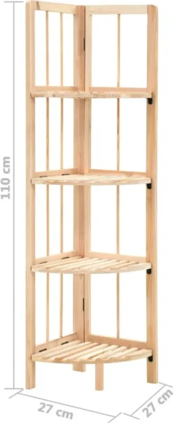 VidaXL Eckregal Zedernholz 27x27x110 Cm 11 VidaXL Eckregal Zedernholz 27x27x110 Cm -Angebote Moos Traum Store 7e8a165397f7565fa71f196a71ef2784