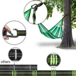 Hängemattenbefestigung, Schaukelbefestigung, Baum-Aufhängeset, 3 M X 2,5 Cm, Max. 500 Kg, 15 Stück, 1 Ring, 2 Karabiner, Hängesessel-Zubehör, Stahlfedern Für Camping, Wandern, Outdoor-Reisen -Angebote Moos Traum Store 7f0f88d8e75f10adab91aa4ef36f4665