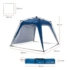 Where Tomorrow Pop Up Pavillon - 250 X 250 X 190 Cm - Blau -Angebote Moos Traum Store 7fb2bdb0104f85de43f1e194c2d0a5f9