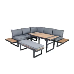 Lounge-Set Darwin Mit Holzbestandteilen -Angebote Moos Traum Store 8047861abc59b4dd9725b70db7bac0d8