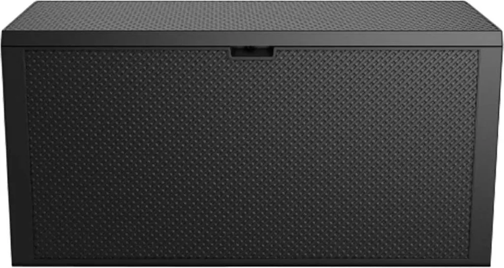 Keter Emily Aufbewahrungsbox 280 L Graphit Box Gartenbox Kunststoff 4 Keter Emily Aufbewahrungsbox 280 L Graphit Box Gartenbox Kunststoff – Bild 4