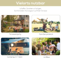 Outsunny Pavillon Gartenpavillon Markise Sonnenmarkise Mit Klappbarem Seitendach UV-Schutz Stahl + Polyester Cremeweiß + Schwarz 3 X 2,5 M -Angebote Moos Traum Store 82c8c7ef4b0abeb073e6d13fc536c881