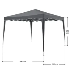 Juskys Faltpavillon Vivara 3x3 M – Pop-up Pavillon Höhenverstellbar, UV50+ & Wasserabweisend – Gartenzelt Mit Tasche – Partyzelt Für Garten Grau 39 Juskys Faltpavillon Vivara 3x3 M – Pop-up Pavillon Höhenverstellbar, UV50+ & Wasserabweisend – Gartenzelt Mit Tasche – Partyzelt Für Garten Grau -Angebote Moos Traum Store 84e4fba87a4654c618704a4c52e854b8