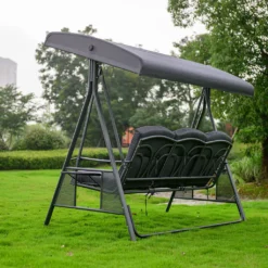 HOME DELUXE - Hollywoodschaukel DESCANSO Grau Doppel Gartenliege Lounge-Pavillon Mit Abdeckung 16 HOME DELUXE - Hollywoodschaukel DESCANSO Grau Doppel Gartenliege Lounge-Pavillon Mit Abdeckung -Angebote Moos Traum Store 85051ea34d3c882f0a0b5a1b56a4a486