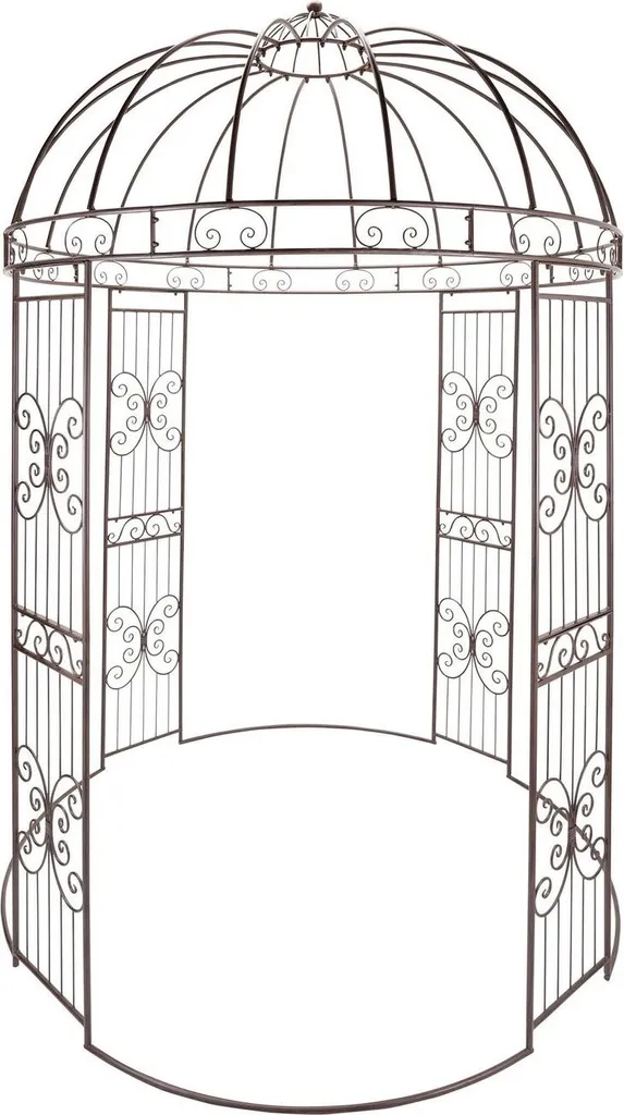 Metall-Pavillon 'Romance', Dekorativer Blickfang, Lackiert, Dezente Antik Optik 1 Metall-Pavillon 'Romance', Dekorativer Blickfang, Lackiert, Dezente Antik Optik