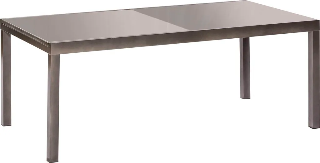 Merxx Trivero Set 9tlg., Gestell: Graphit Textil: Diamantbraun Tischplatte: Graues Glas 4 Merxx Trivero Set 9tlg., Gestell: Graphit Textil: Diamantbraun Tischplatte: Graues Glas – Bild 4