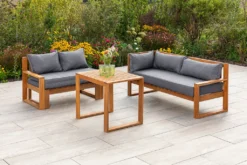 Merxx Eckset "Merida" - Akazienholz, Inkl. Kissen -Angebote Moos Traum Store 883eabca65a9a66be3cae3edac412f39