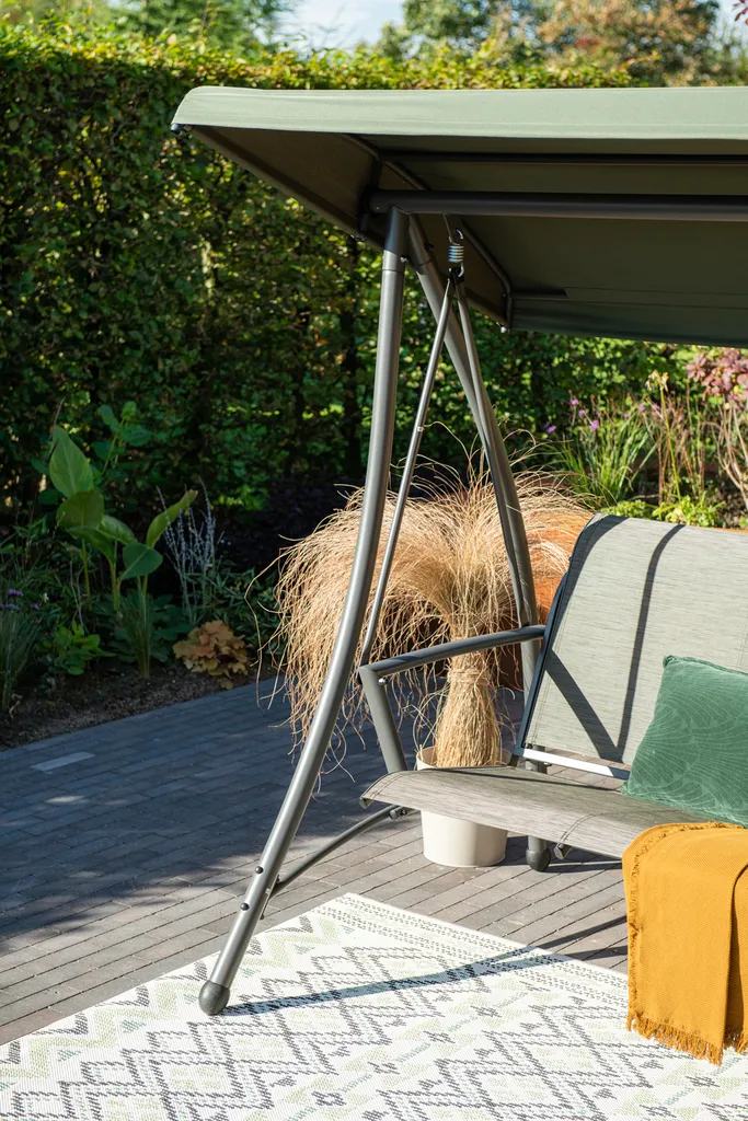 Garden Impressions Rubens Hollywoodschaukel 3-Sitzer Moosgrün 7 Garden Impressions Rubens Hollywoodschaukel 3-Sitzer Moosgrün – Bild 7