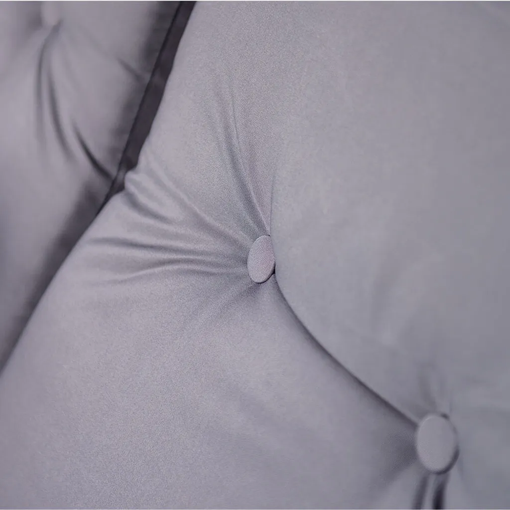 HOME DELUXE - Hollywoodschaukel DESCANSO Grau Doppel Gartenliege Lounge-Pavillon Mit Abdeckung 10 HOME DELUXE - Hollywoodschaukel DESCANSO Grau Doppel Gartenliege Lounge-Pavillon Mit Abdeckung – Bild 10