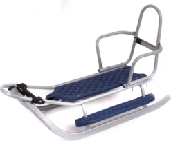 Luxus Schlitten Silber-grau Incl. Fußstütze, Schiebestange Und Fußsack NEU -Angebote Moos Traum Store 89ec58367a0a9448dd59dc91d4cb3d5b