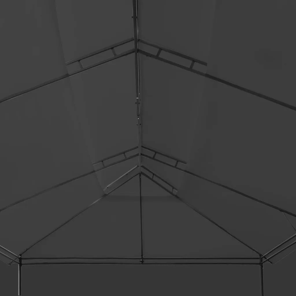 VidaXL Pavillon Mit Vorhängen 600x298x270 Cm Anthrazit 2 VidaXL Pavillon Mit Vorhängen 600x298x270 Cm Anthrazit – Bild 2