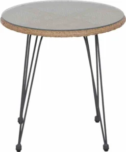 SIENA GARDEN Tiros Balkon-Set 3-teilig Matt Anthrazit / Natur L20201 -Angebote Moos Traum Store 8a41a446687d17defebeefb5e1d1188c