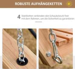 Outsunny Gartenschaukel Schaukelbank Hängebank Mit Faltbarem Couchtisch Für 2-3 Personen Tannenholz Patio Terrasse Hinterhof Komfortable 150 X 75 X 53 Cm Natur -Angebote Moos Traum Store 8a7826f672e303a28c33d5a3123efc84