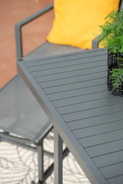 Garden Impressions Balkonset Alabama 5-teilig Aluminium Textilene Carbon Black -Angebote Moos Traum Store 8aeb8b7e7f3bfde822af4d365aabc566