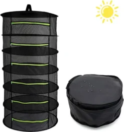 Trockennetz Trockengestell Zum Aufhängen, Faltbar Hängenetz Mit Zum Trocknen Kräutern Trocknungsnetz, Mit Reißverschlüssen, S-Haken Und Aufbewahrungstasche -Angebote Moos Traum Store 8af94eafae4725a430897b2e9bcae12c