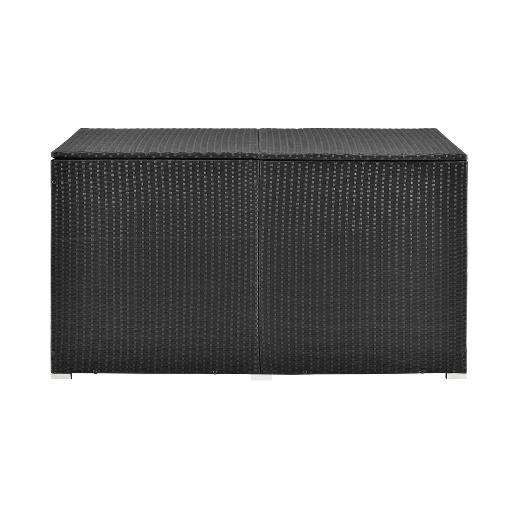 Juskys Polyrattan Auflagenbox Ikaria 950 L Inkl. Deckel Mit Hubautomatik & Innenplane – Garten Kissenbox Für Balkon & Terrasse – Gartenbox Schwarz 8 Juskys Polyrattan Auflagenbox Ikaria 950 L Inkl. Deckel Mit Hubautomatik & Innenplane – Garten Kissenbox Für Balkon & Terrasse – Gartenbox Schwarz – Bild 8